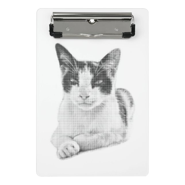 Mini Prancheta efeito de meio-tom de gato calico (Frente)