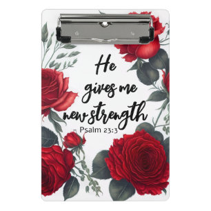 Mini Prancheta Ele Me Dá Uma Nova Força