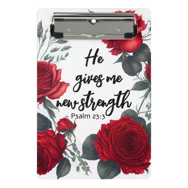 Mini Prancheta Ele Me Dá Uma Nova Força (Frente)