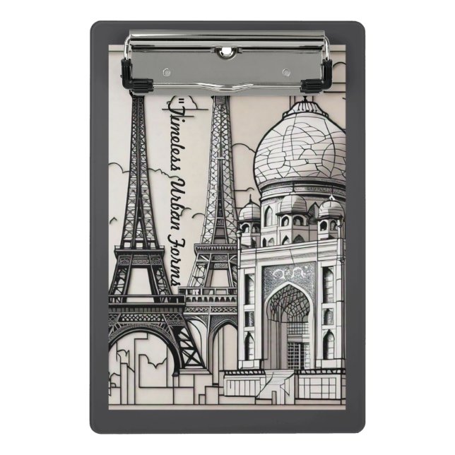 Mini Prancheta "Elegância urbana" (Frente)