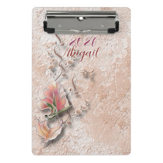 Mini Prancheta Elegant Nature Embossed mini clipboard