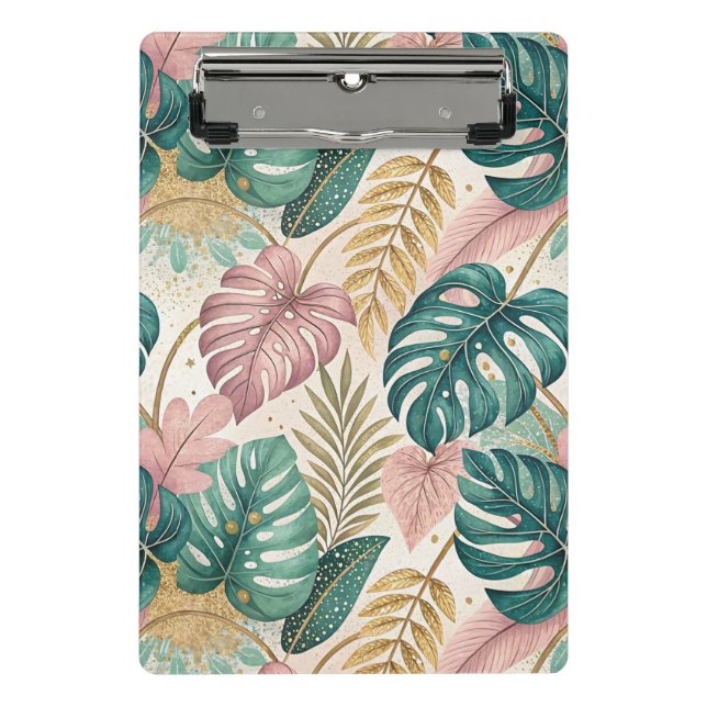 Mini Prancheta Elegant Tropical Monsteras Boho (Frente)