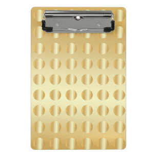 Mini Prancheta Elegante Faux Dourado Moderno Modelo Glamoroso