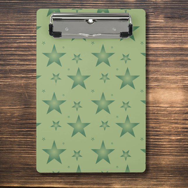 Mini Prancheta Elegantes e Sofisticadas Estrelas Oliva em Verde S (Criador carregado)