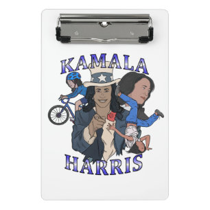 Mini Prancheta Eleição de Estilo de Rap Bootleg Kamala Harris