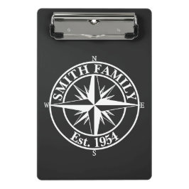 Mini Prancheta Emblema personalizável do monograma de estrela de 