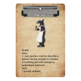 Mini Prancheta Enfermeira de fundo da Vintage, bonita e engraçada