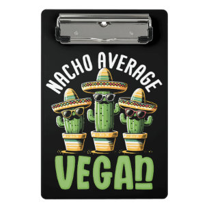 Mini Prancheta Engraçado Cactus Sombrero Nacho Média Vegan