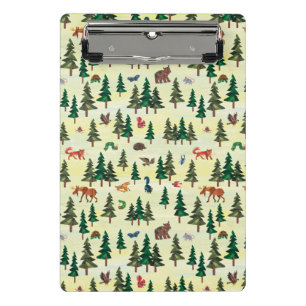 Mini Prancheta Eric Carle Padrão de Diversão Florestal