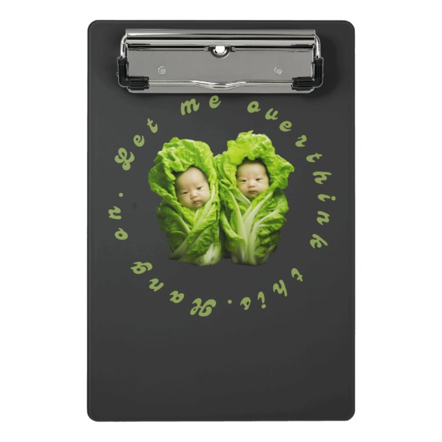 Mini Prancheta Espere. Deixe-me pensar demais. (Frente)