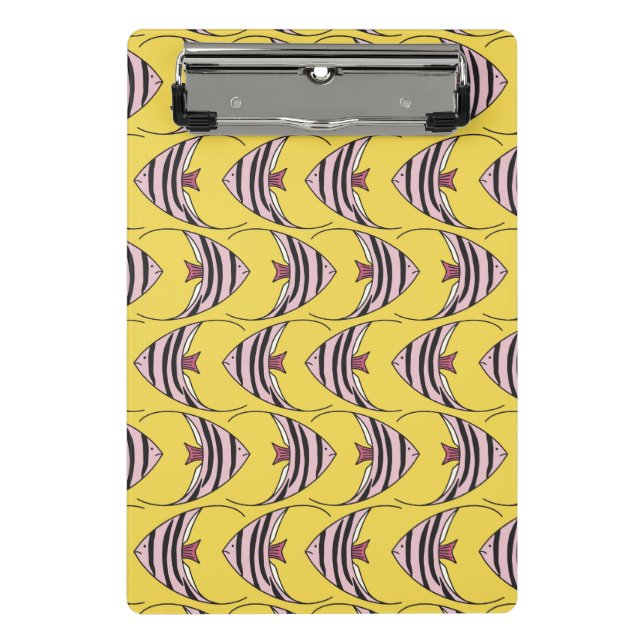 Mini Prancheta Estilo de peixe amarelo-esmalte (Frente)