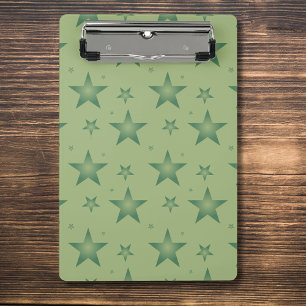 Mini Prancheta Estrelas Elegante e Na moda em Verde Sage