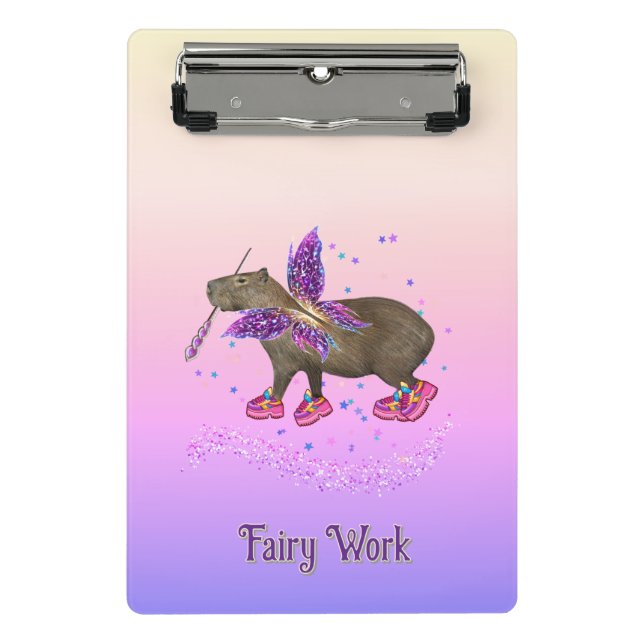Mini Prancheta Fada capivara mágica (Frente)