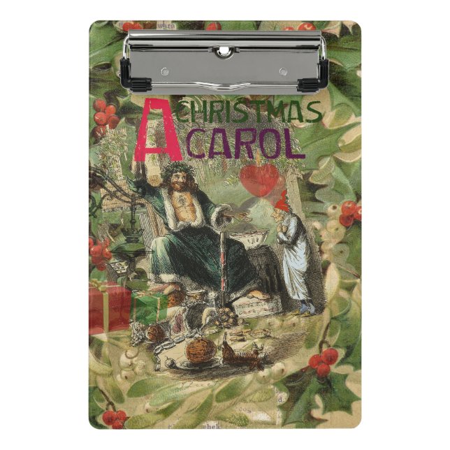 Mini Prancheta Fantasma da Ilustração de Natal Presente (Frente)