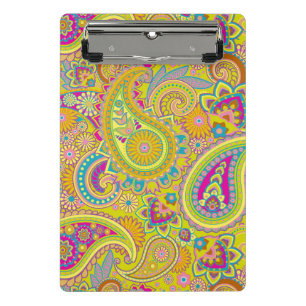 Mini Prancheta Floral Paisley, padrão sem falhas I + suas ideias