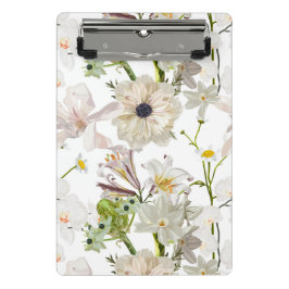 Mini Prancheta Flores desenhadas à mão - jardim florescente.