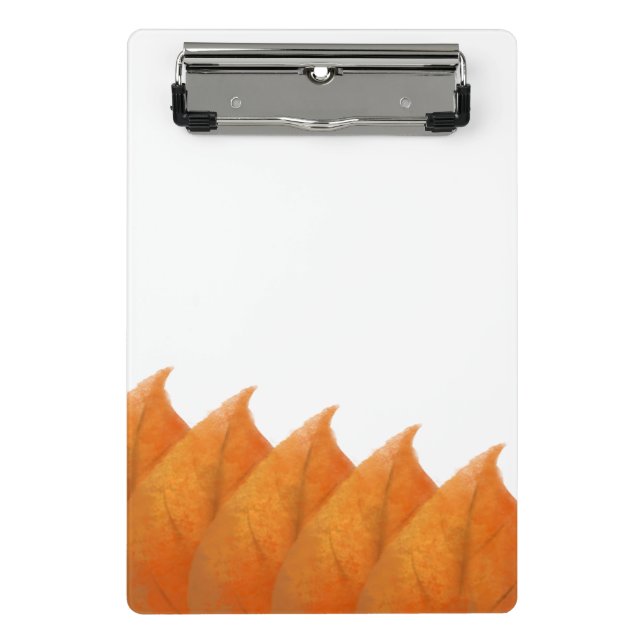 Mini Prancheta Folhas Laranja de Outono (Frente)