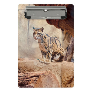 Mini Prancheta foto de leopardo nebuloso natureza vida selvagem e