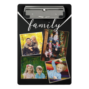 Mini Prancheta Fotos de Família 4 Imagens Galeria Personalizada P