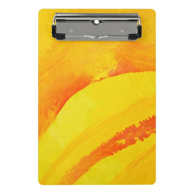 Mini Prancheta fundo amarelo. aguarela no papel (Frente)