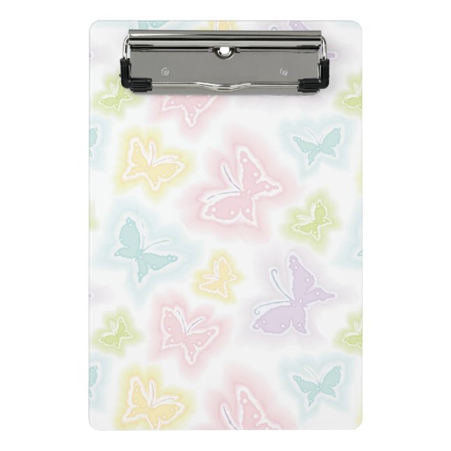 Mini Prancheta Fundo com as borboletas na aguarela (Frente)