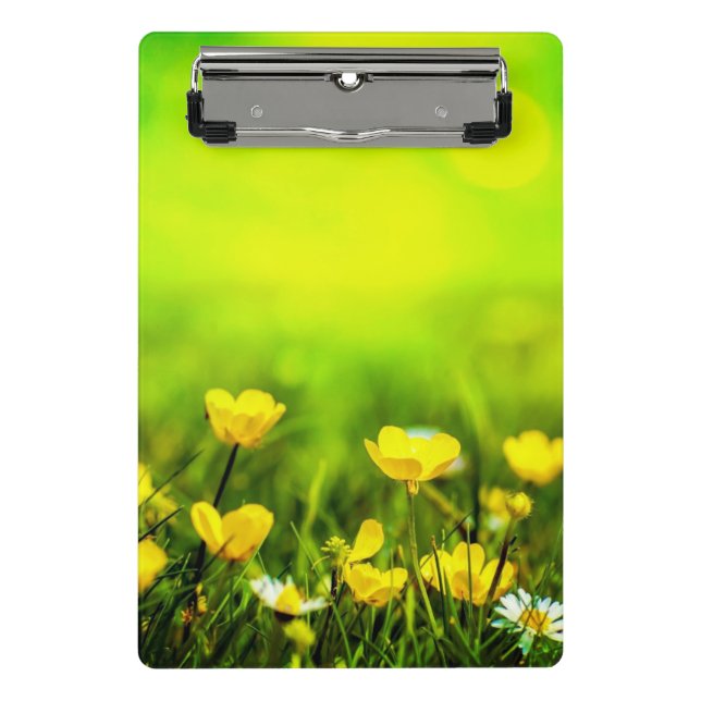Mini Prancheta Fundo de Flores de Primavera (Frente)