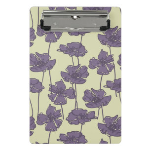 Mini Prancheta Fundo floral do teste padrão do vintage da arte