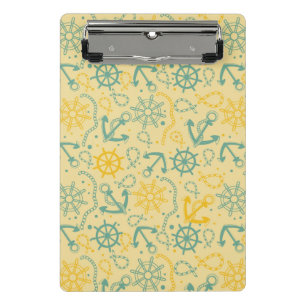 Mini Prancheta Fundo retro com âncora, cordas