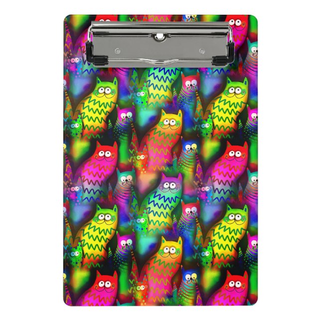 Mini Prancheta Funny Cats Pattern-54578 (Frente)