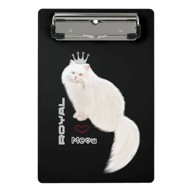 Mini Prancheta Gato branco (Frente)