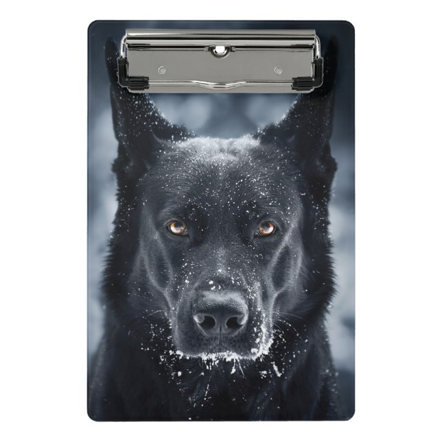 Mini Prancheta German shepherd Preto (Frente)
