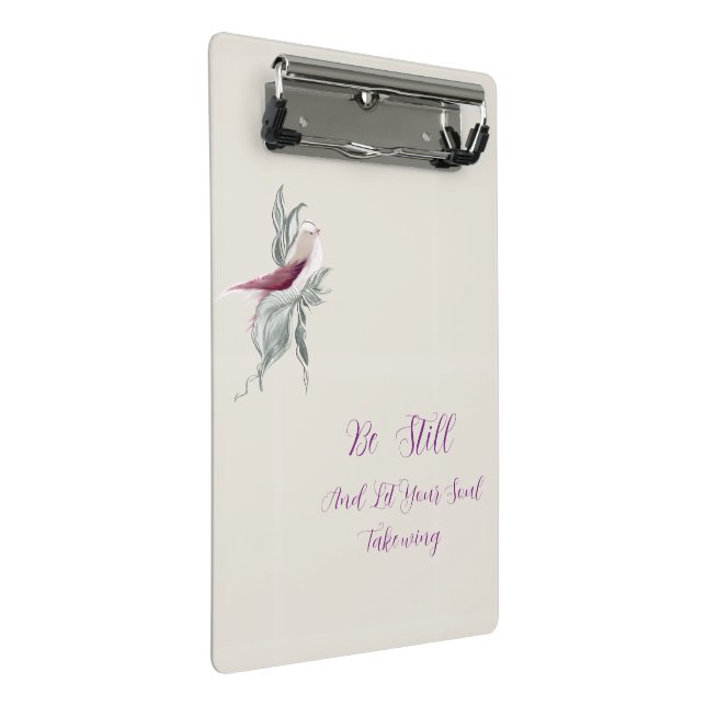 Mini Prancheta Graceful botanical bird clipboard  (Inclinado)
