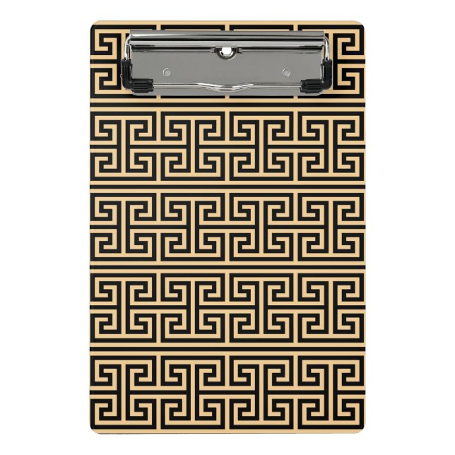 Mini Prancheta Grego Meander Key Square H Patterno Brown (Frente)