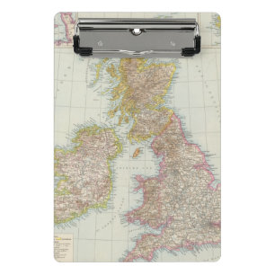Mini Prancheta Grossbritannien, Irland - mapa de Reino Unido,