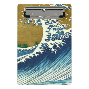 Mini Prancheta Hokusai Big Wave Japão Art