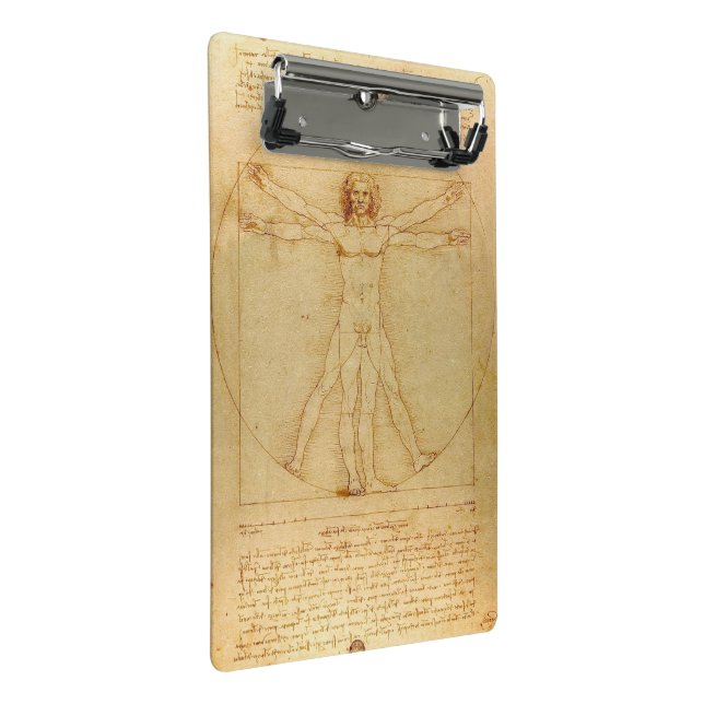 Mini Prancheta Homem Vitruviano por Leonardo Da Vinci (Inclinado)