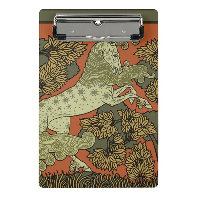 Mini Prancheta Horse Medieval Arts Artesanatos Art Nouveau (Frente)