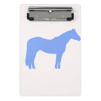 Mini Prancheta Horse Trainer Business Blue Simple and Modern