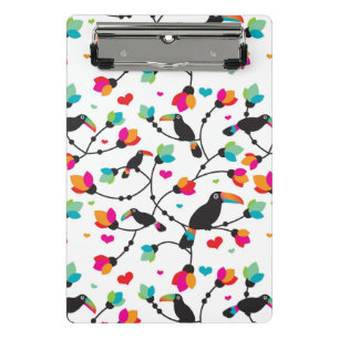 Mini Prancheta ilustração tropical do pássaro toucan bonito