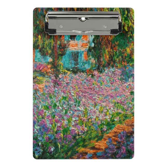 Mini Prancheta Íris Jardim Monet Giverny flores (Frente)