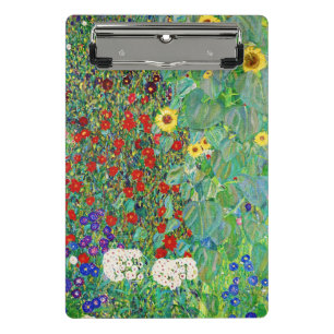 Mini Prancheta Jardim de Fazenda Gustav Klimt com pintura de gira