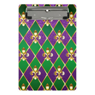 Mini Prancheta Jewelry Background Mardi Gras