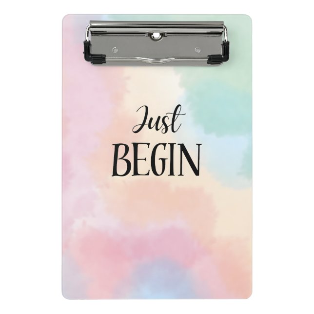 Mini Prancheta Just Begin (Frente)