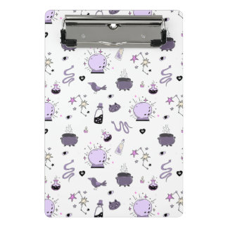 Mini Prancheta Kawaii Witch Pattern