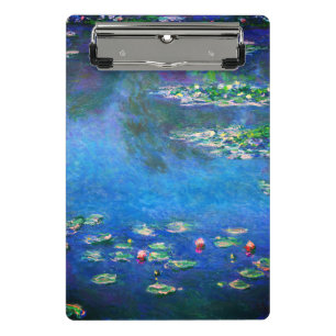Mini Prancheta Lírios de Água Vintage por Claude Monet