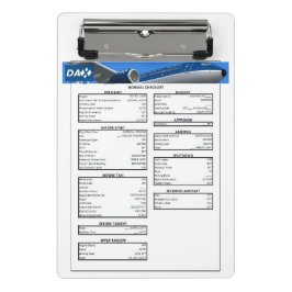 Mini Prancheta Lista de verificação da área de transferência DAX