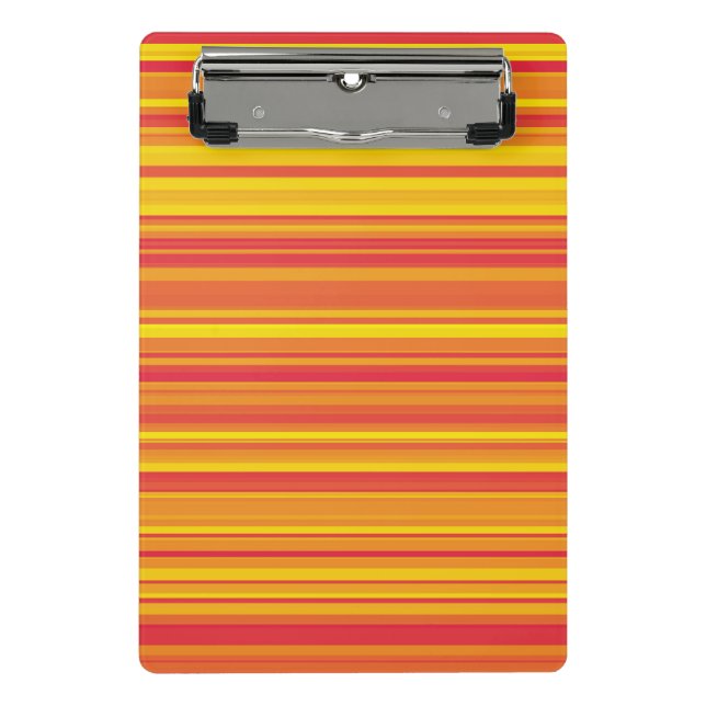Mini Prancheta Listras Laranja Vermelho Amarelo (Frente)