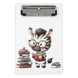 Mini Prancheta Livros de Leitura da Zebra.