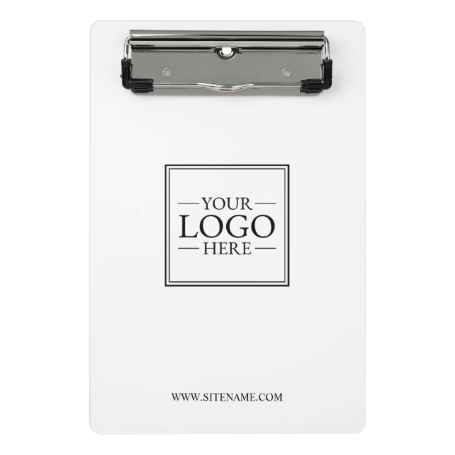 Mini Prancheta Logotipo comercial personalizado com texto persona (Frente)
