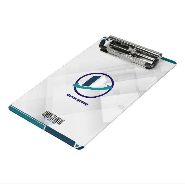 Mini Prancheta Logotipo & QR CODE fundo branco (Inclinado3)
